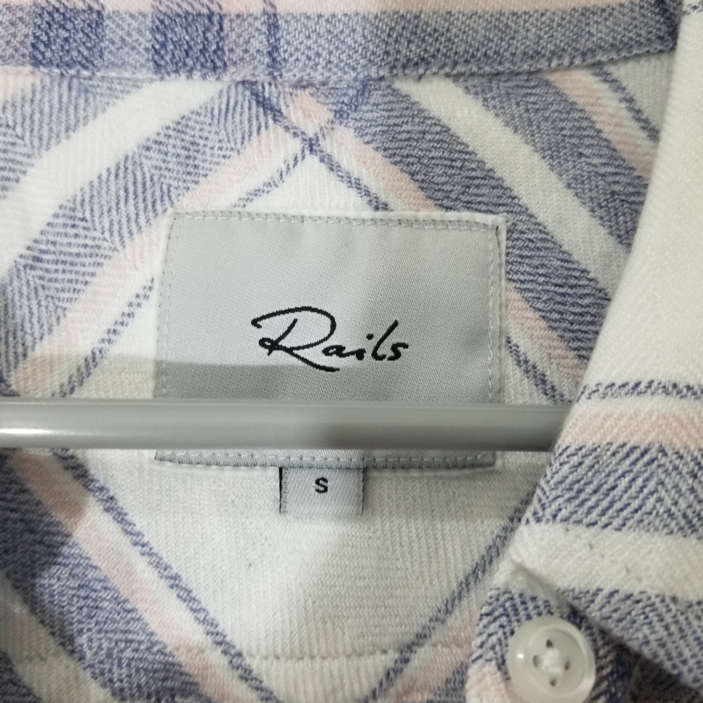 Rails Hunter Plaid Button Down Size S Red White - image 2